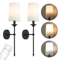 Wireless Battery-Powered Wall Lamps in /, Remote Control Bedroom Lights, Rechargeable Multi-Color Bulbs for Living Room, Bedroom & Hallway
