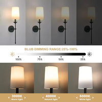 Wireless Battery-Powered Wall Lamps in /, Remote Control Bedroom Lights, Rechargeable Multi-Color Bulbs for Living Room, Bedroom & Hallway